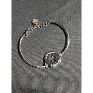 Brosway Sterling Silver‎ Charm Bracelet Lucky Day Clover Bangle Women